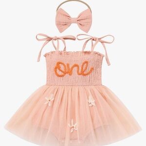 Baby Girl First Birthday Outfit/Romper 12-18 months